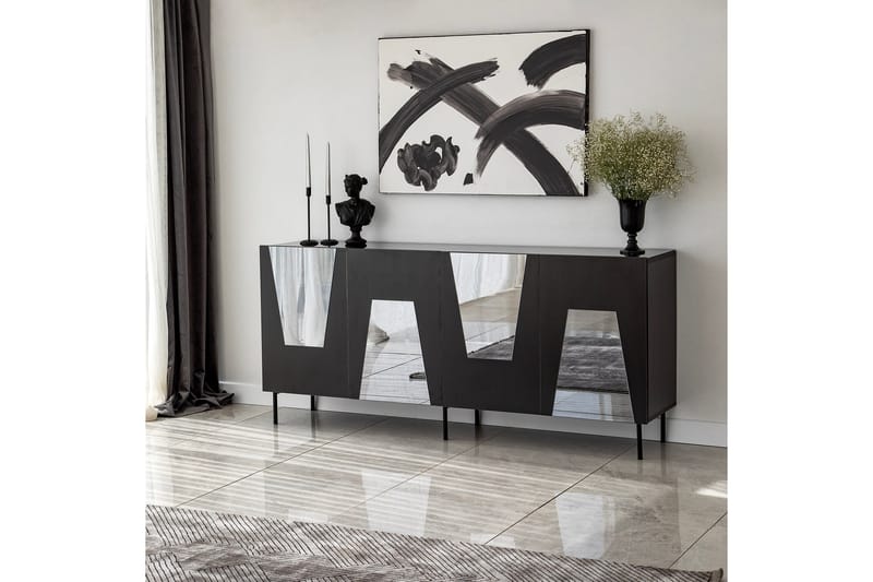 VIGONZA Konsollbord 180 cm Svart - Möbler - Vardagsrum - Soffbord & vardagsrumsbord - Avlastningsbord & konsolbord