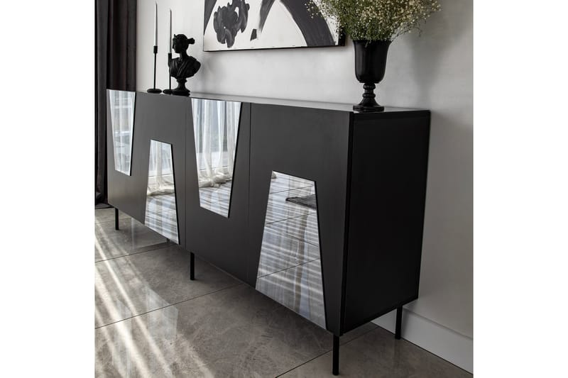 VIGONZA Konsollbord 180 cm Svart - Möbler - Vardagsrum - Soffbord & vardagsrumsbord - Avlastningsbord & konsolbord