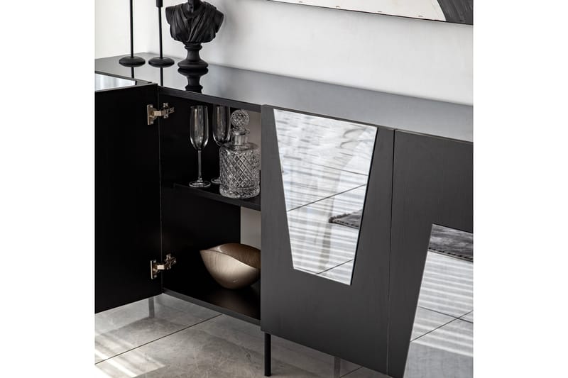 VIGONZA Konsollbord 180 cm Svart - Möbler - Vardagsrum - Soffbord & vardagsrumsbord - Avlastningsbord & konsolbord