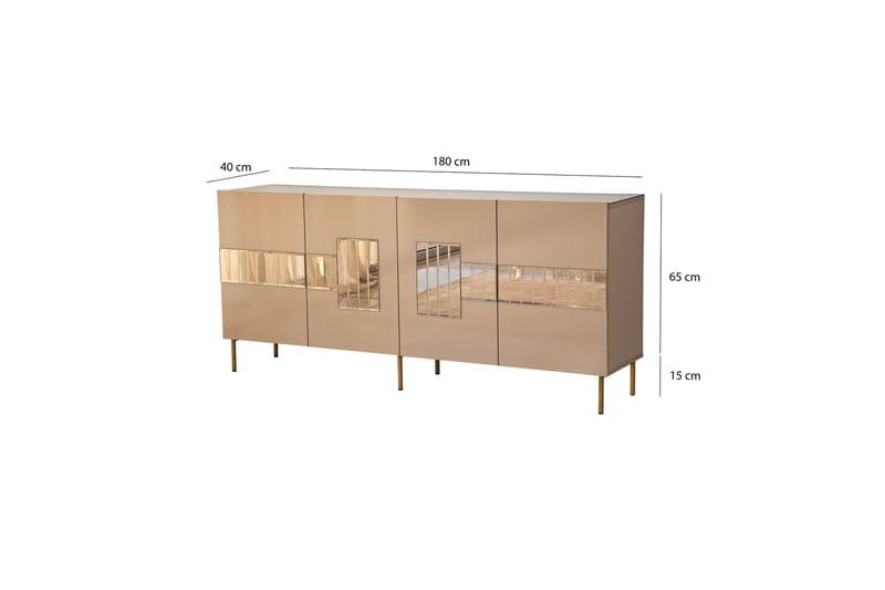 VLIRBERT Konsollbord 180 cm Brons - Möbler - Vardagsrum - Soffbord & vardagsrumsbord - Avlastningsbord & konsolbord
