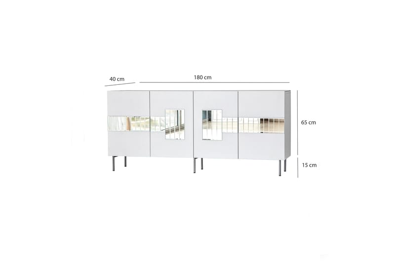 VLIRBERT Konsollbord 180 cm Vit - Möbler - Vardagsrum - Soffbord & vardagsrumsbord - Avlastningsbord & konsolbord