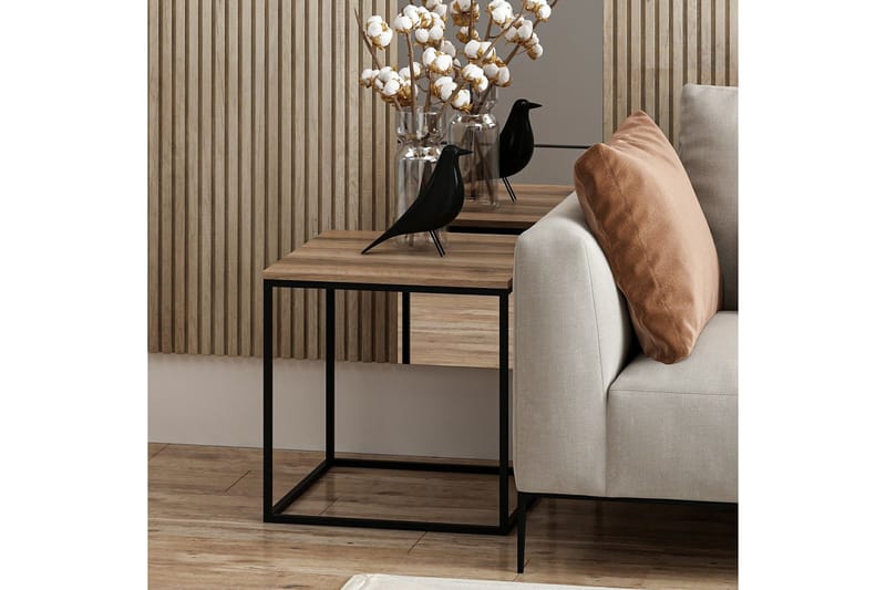 Basak Sidobord 52 cm - Valnöt - Möbler - Vardagsrum - Soffbord & vardagsrumsbord - Brickbord