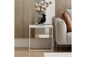 Basak Sidobord 52 cm - Vit - Möbler - Vardagsrum - Soffbord & vardagsrumsbord - Brickbord