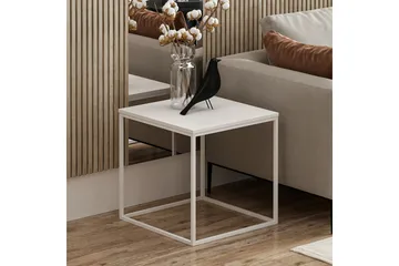 Basak Sidobord 52 cm - Vit - Möbler - Vardagsrum - Soffbord & vardagsrumsbord - Brickbord
