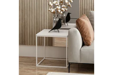 Basak Sidobord 52 cm - Vit - Möbler - Vardagsrum - Soffbord & vardagsrumsbord - Brickbord