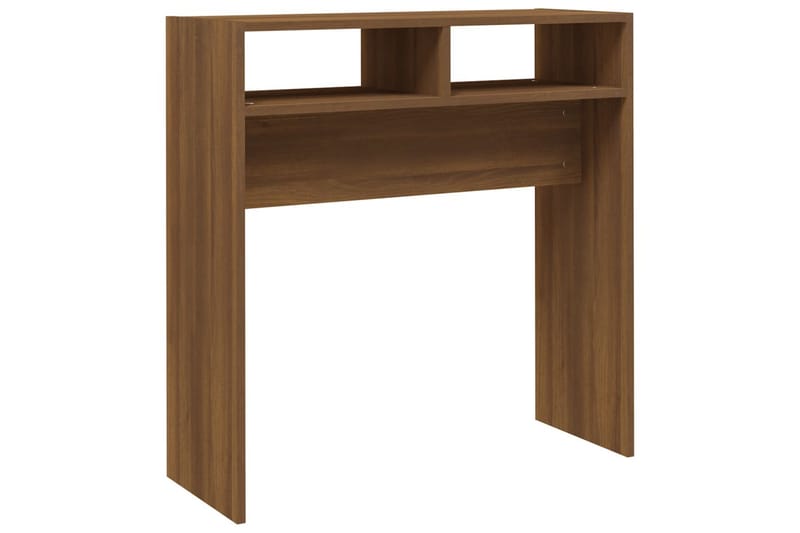 beBasic Avlastningsbord brun ek 78x30x80 cm konstruerat trä - Möbler - Vardagsrum - Soffbord & vardagsrumsbord - Avlastningsbord & konsolbord