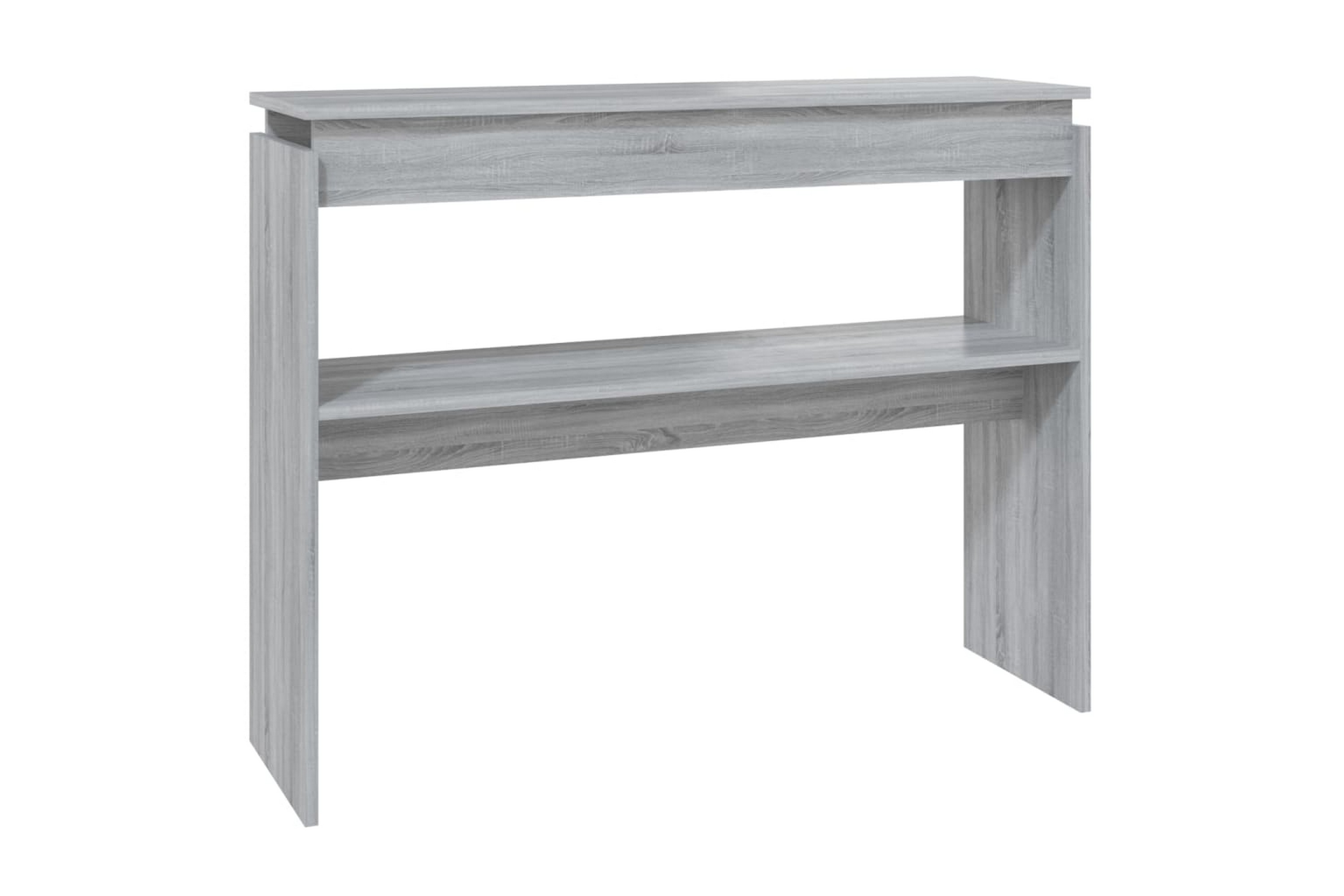 beBasic Avlastningsbord grå sonoma 102x30x80 cm konstruerat trä –