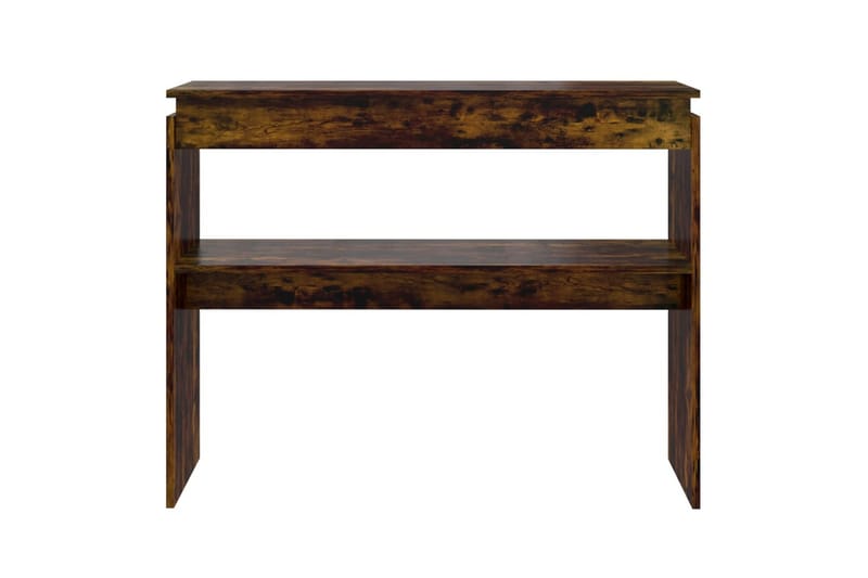 beBasic Avlastningsbord rökfärgad ek 102x30x80 cm konstruerat trä - Möbler - Vardagsrum - Soffbord & vardagsrumsbord - Avlastningsbord & konsolbord