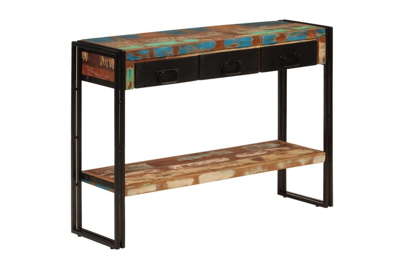 beBasic Konsolbord 110x30x76 cm massivt återvunnet trä - Hallbord - Bord - Avlastningsbord & konsolbord