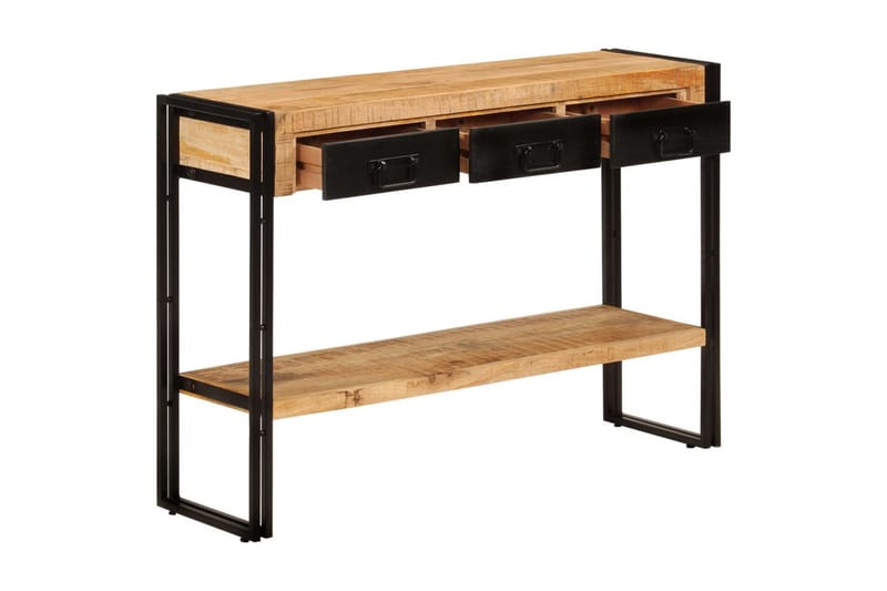 beBasic Konsolbord 110x30x76 cm massivt mangoträ - Möbler - Vardagsrum - Soffbord & vardagsrumsbord - Avlastningsbord & konsolbord