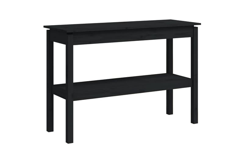 beBasic Konsolbord svart 110x40x75 cm massiv furu - Hallbord - Bord - Avlastningsbord & konsolbord