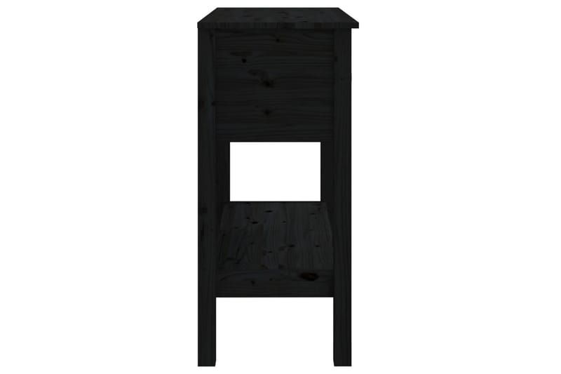 beBasic Konsolbord svart 75x35x75 cm massiv furu - Hallbord - Bord - Avlastningsbord & konsolbord