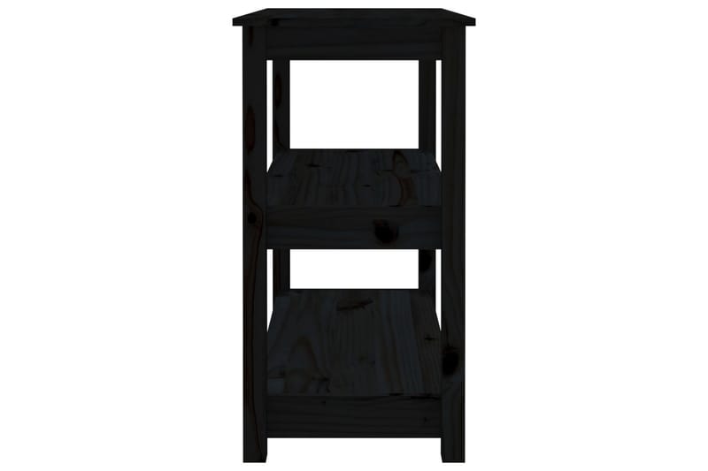 beBasic Konsolbord svart 80x40x74 cm massiv furu - Hallbord - Bord - Avlastningsbord & konsolbord