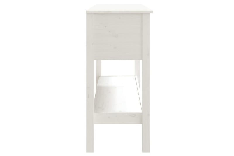 beBasic Konsolbord vit 100x35x75 cm massiv furu - Möbler - Vardagsrum - Soffbord & vardagsrumsbord - Avlastningsbord & konsolbord