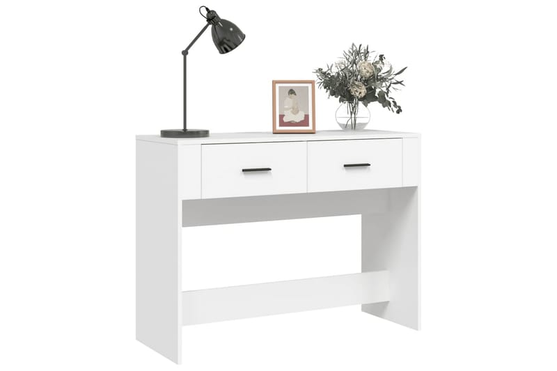 beBasic Konsolbord vit 100x39x75 cm konstruerat trä - Möbler - Vardagsrum - Soffbord & vardagsrumsbord - Avlastningsbord & konsolbord