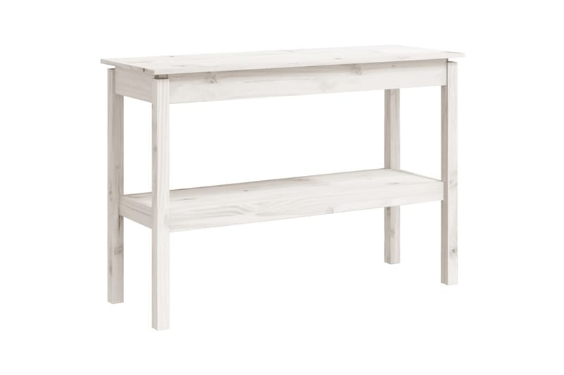 beBasic Konsolbord vit 110x40x75 cm massiv furu - Möbler - Vardagsrum - Soffbord & vardagsrumsbord - Avlastningsbord & konsolbord