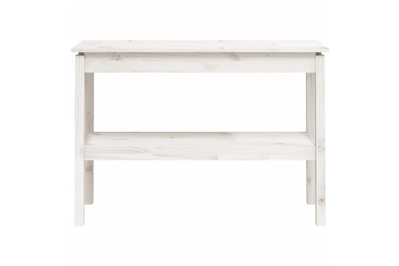 beBasic Konsolbord vit 110x40x75 cm massiv furu - Möbler - Vardagsrum - Soffbord & vardagsrumsbord - Avlastningsbord & konsolbord