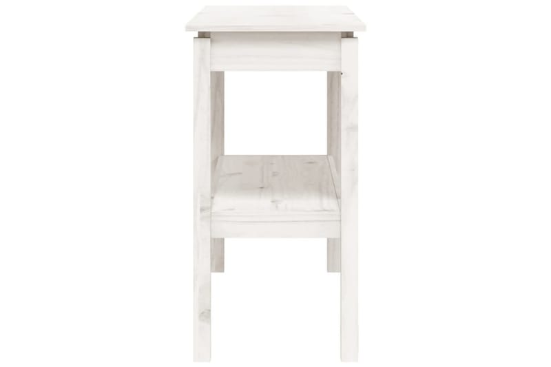 beBasic Konsolbord vit 110x40x75 cm massiv furu - Möbler - Vardagsrum - Soffbord & vardagsrumsbord - Avlastningsbord & konsolbord