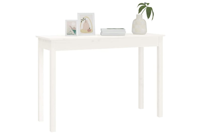 beBasic Konsolbord vit 110x40x75 cm massiv furu - Möbler - Vardagsrum - Soffbord & vardagsrumsbord - Avlastningsbord & konsolbord