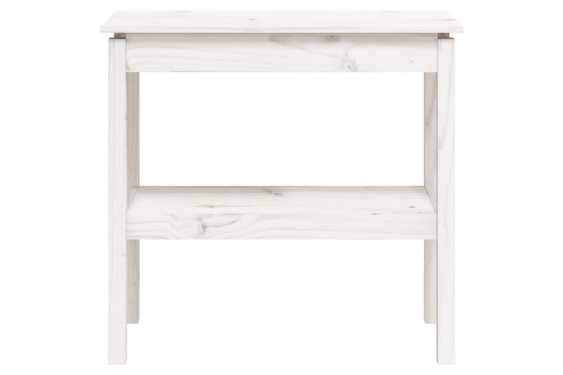 beBasic Konsolbord vit 80x40x75 cm massiv furu - Möbler - Vardagsrum - Soffbord & vardagsrumsbord - Avlastningsbord & konsolbord