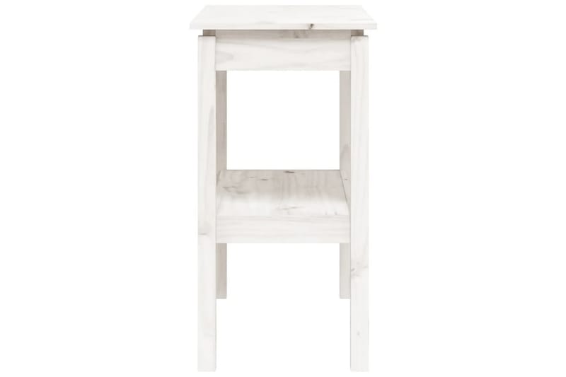 beBasic Konsolbord vit 80x40x75 cm massiv furu - Möbler - Vardagsrum - Soffbord & vardagsrumsbord - Avlastningsbord & konsolbord