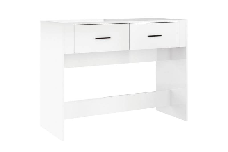 beBasic Konsolbord vit högglans 100x39x75 cm konstruerat trä - Hallbord - Bord - Avlastningsbord & konsolbord