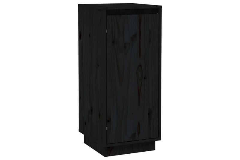 beBasic Skåp 2 st svart 31,5x34x75 cm massiv furu - Möbler - Vardagsrum - Soffbord & vardagsrumsbord - Brickbord