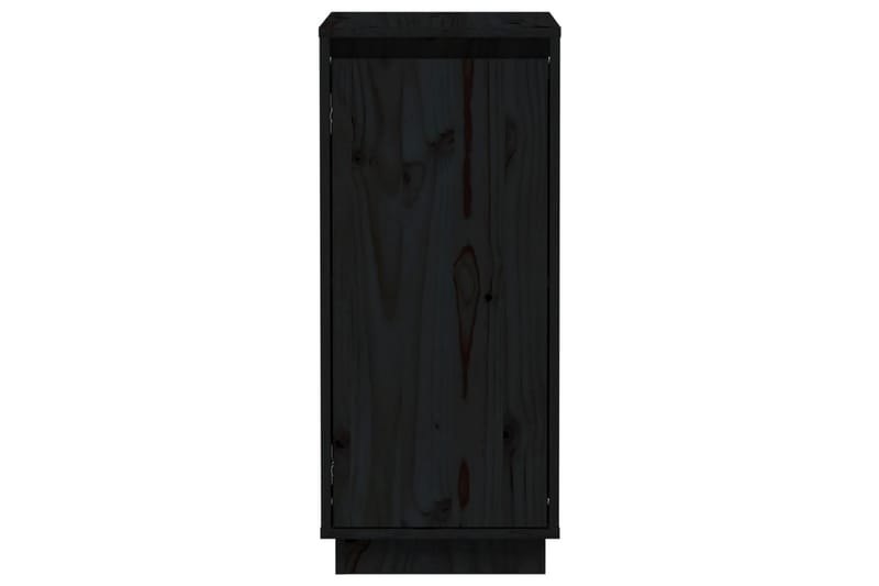 beBasic Skåp 2 st svart 31,5x34x75 cm massiv furu - Möbler - Vardagsrum - Soffbord & vardagsrumsbord - Brickbord