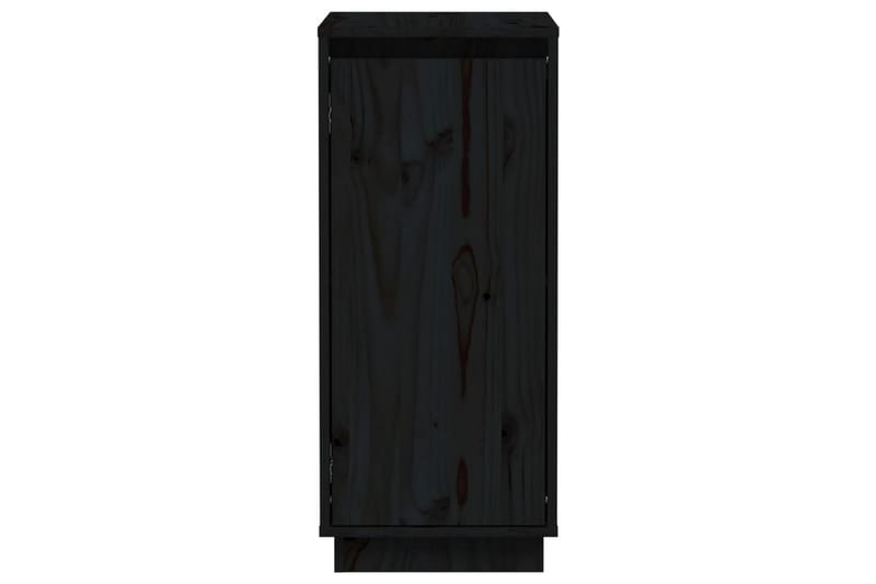 beBasic Skåp 2 st svart 31,5x34x75 cm massiv furu - Brickbord - Bord - Sidobord & lampbord