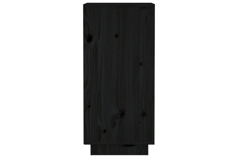 beBasic Skåp 2 st svart 31,5x34x75 cm massiv furu - Möbler - Vardagsrum - Soffbord & vardagsrumsbord - Brickbord