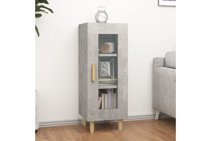 beBasic Skåp betonggrå 34,5x34x90 cm konstruerat trä - Möbler - Vardagsrum - Soffbord & vardagsrumsbord - Sidobord & lampbord