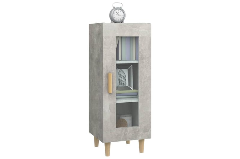 beBasic Skåp betonggrå 34,5x34x90 cm konstruerat trä - Möbler - Vardagsrum - Soffbord & vardagsrumsbord - Sidobord & lampbord