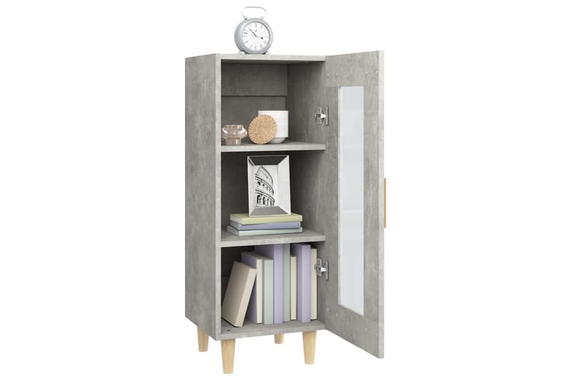 beBasic Skåp betonggrå 34,5x34x90 cm konstruerat trä - Möbler - Vardagsrum - Soffbord & vardagsrumsbord - Sidobord & lampbord