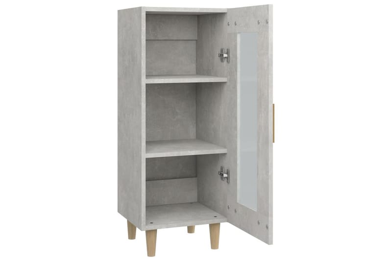 beBasic Skåp betonggrå 34,5x34x90 cm konstruerat trä - Möbler - Vardagsrum - Soffbord & vardagsrumsbord - Sidobord & lampbord