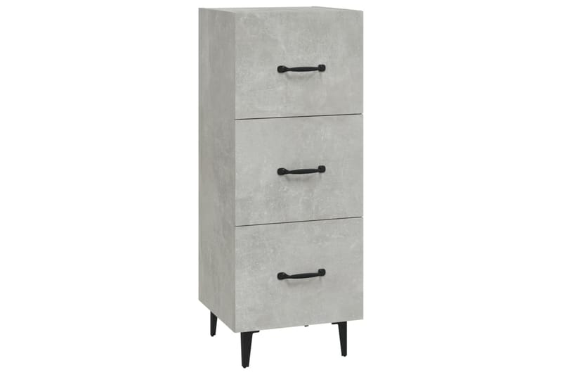 beBasic Skåp betonggrå 34,5x34x90 cm konstruerat trä - Möbler - Vardagsrum - Soffbord & vardagsrumsbord - Sidobord & lampbord