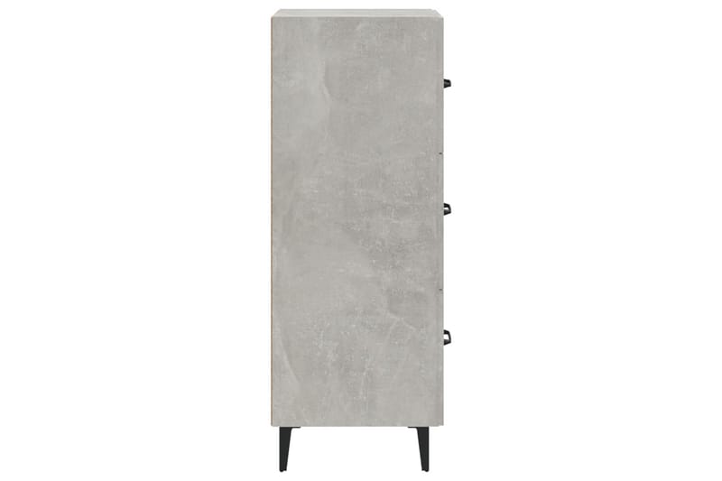 beBasic Skåp betonggrå 34,5x34x90 cm konstruerat trä - Möbler - Vardagsrum - Soffbord & vardagsrumsbord - Sidobord & lampbord