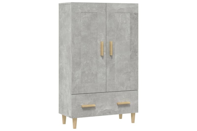 beBasic Skåp betonggrå 70x31x115 cm konstruerat trä - Möbler - Vardagsrum - Soffbord & vardagsrumsbord - Brickbord
