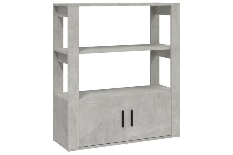 beBasic Skåp betonggrå 80x30x90 cm konstruerat trä - Brickbord - Bord - Sidobord & lampbord