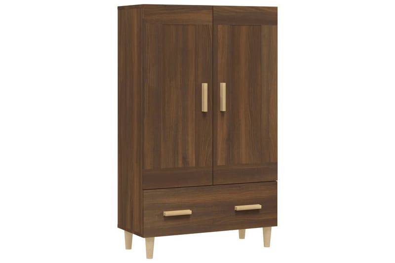 beBasic Skåp brun ek 70x31x115 cm konstruerat trä - Möbler - Vardagsrum - Soffbord & vardagsrumsbord - Sidobord & lampbord