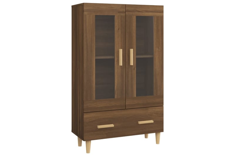 beBasic Skåp brun ek 70x31x115 cm konstruerat trä - Möbler - Vardagsrum - Soffbord & vardagsrumsbord - Sidobord & lampbord