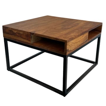 Beleri Soffbord 60 cm Kvadratisk - Varmbrun och svart - Möbler - Vardagsrum - Soffbord & vardagsrumsbord - Soffbord