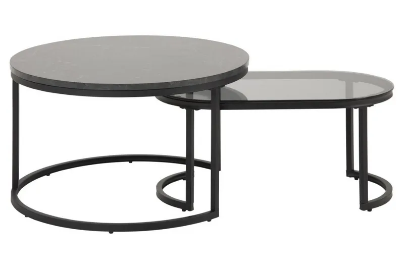 Belgrat Soffbord 70 cm - Svart - Möbler - Vardagsrum - Soffbord & vardagsrumsbord - Satsbord