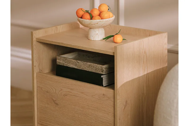 Bellia Sidobord 38 cm - Beige - Möbler - Vardagsrum - Soffbord & vardagsrumsbord - Brickbord