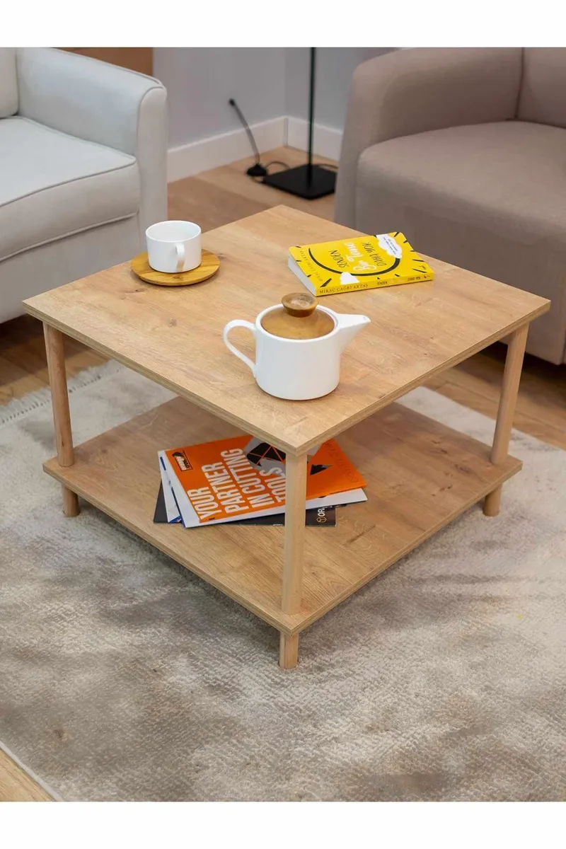 Belvo Soffbord 60x42,5x60 cm - Sapphire Oak - Möbler - Vardagsrum - Soffbord & vardagsrumsbord - Soffbord