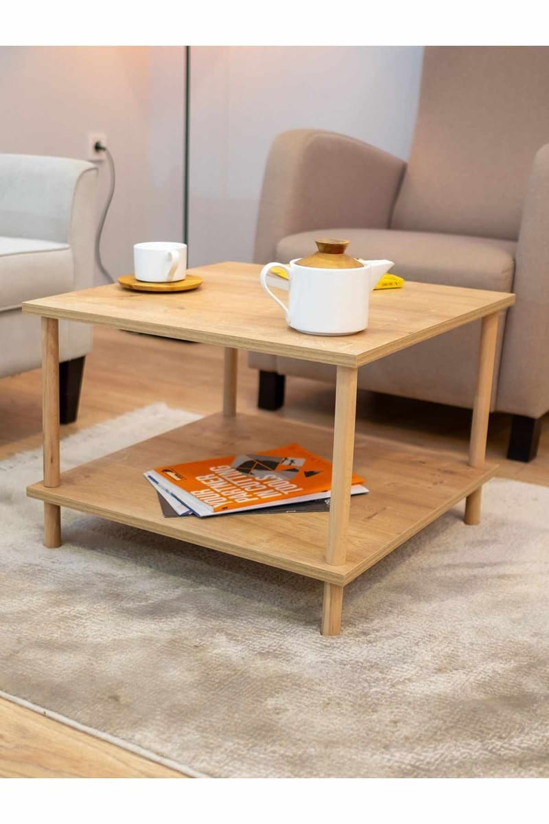 Belvo Soffbord 60x42,5x60 cm - Sapphire Oak - Möbler - Vardagsrum - Soffbord & vardagsrumsbord - Soffbord