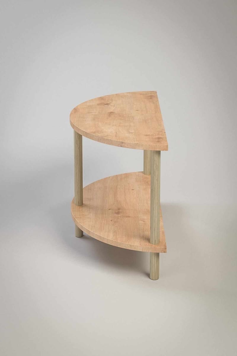 Belvo Soffbord 60x42x30 cm - Sapphire Oak - Möbler - Vardagsrum - Soffbord & vardagsrumsbord - Soffbord