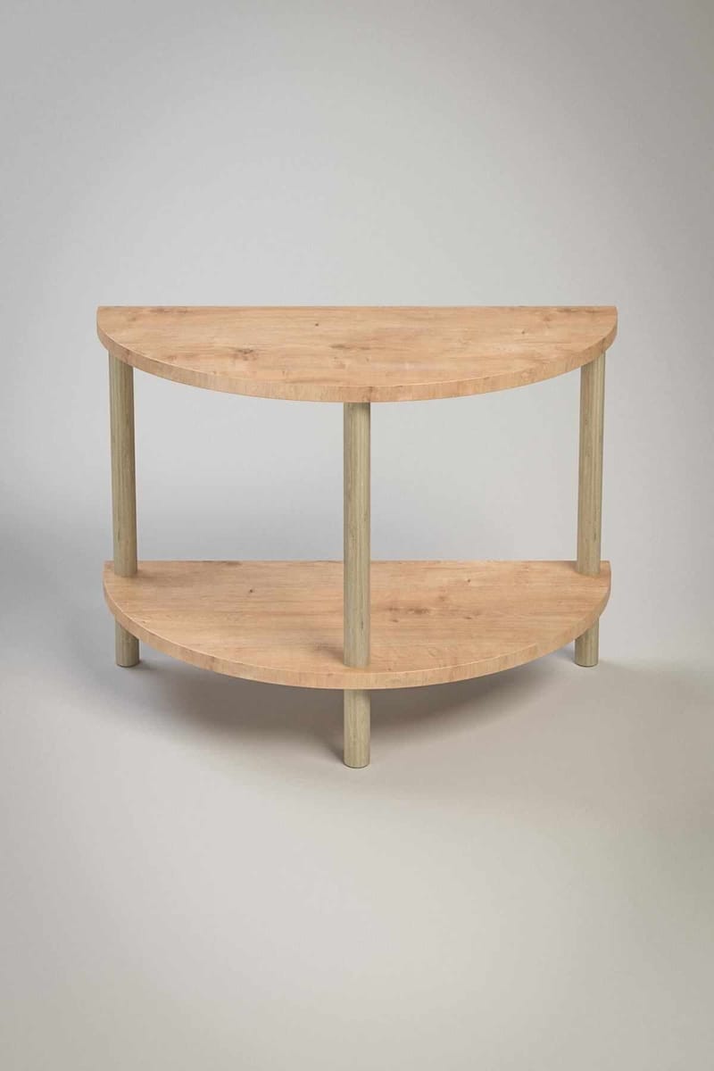 Belvo Soffbord 60x42x30 cm - Sapphire Oak - Möbler - Vardagsrum - Soffbord & vardagsrumsbord - Soffbord