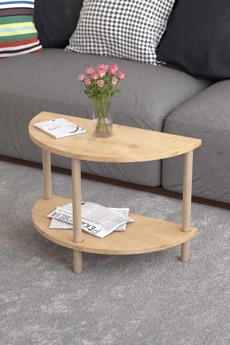 Belvo Soffbord 60x42x30 cm - Sapphire Oak - Möbler - Vardagsrum - Soffbord & vardagsrumsbord - Soffbord