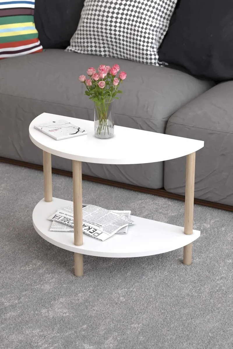 Belvo Soffbord 60x42x30 cm - Vit - Möbler - Vardagsrum - Soffbord & vardagsrumsbord - Soffbord
