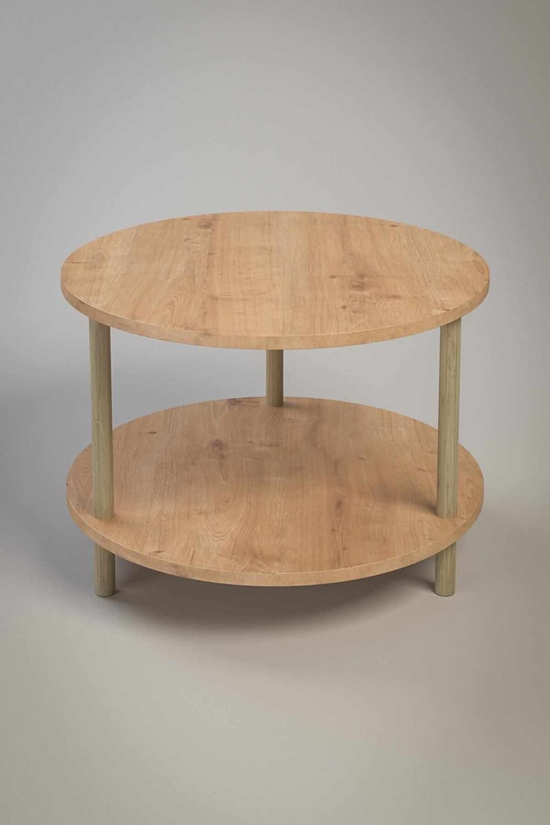 Belvo Soffbord 60x43 cm - Sapphire Oak - Möbler - Vardagsrum - Soffbord & vardagsrumsbord - Soffbord